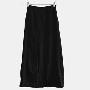 LINDA ALLARD Ellen Tracy Women Wool Maxi Pencil Skirt Sz 4 Black Career 59-6